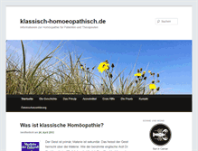 Tablet Screenshot of klassisch-homoeopathisch.de
